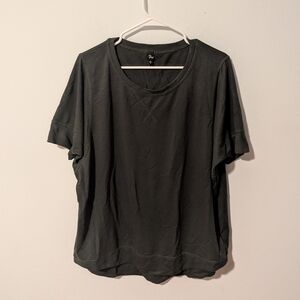 ModCloth Au Fond Olive Green Short Sleeve Knit Tee Size 1X